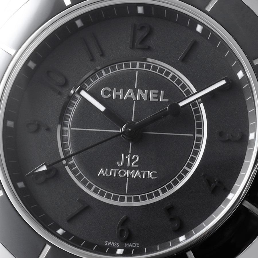 シャネル J12 インテンスブラック ワンショット H3829 中古 メンズ 腕時計｜ginzarasin｜06