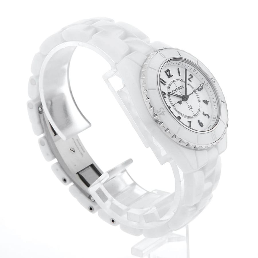 CHANEL シャネル J12 白セラミック H5698 中古 レディース