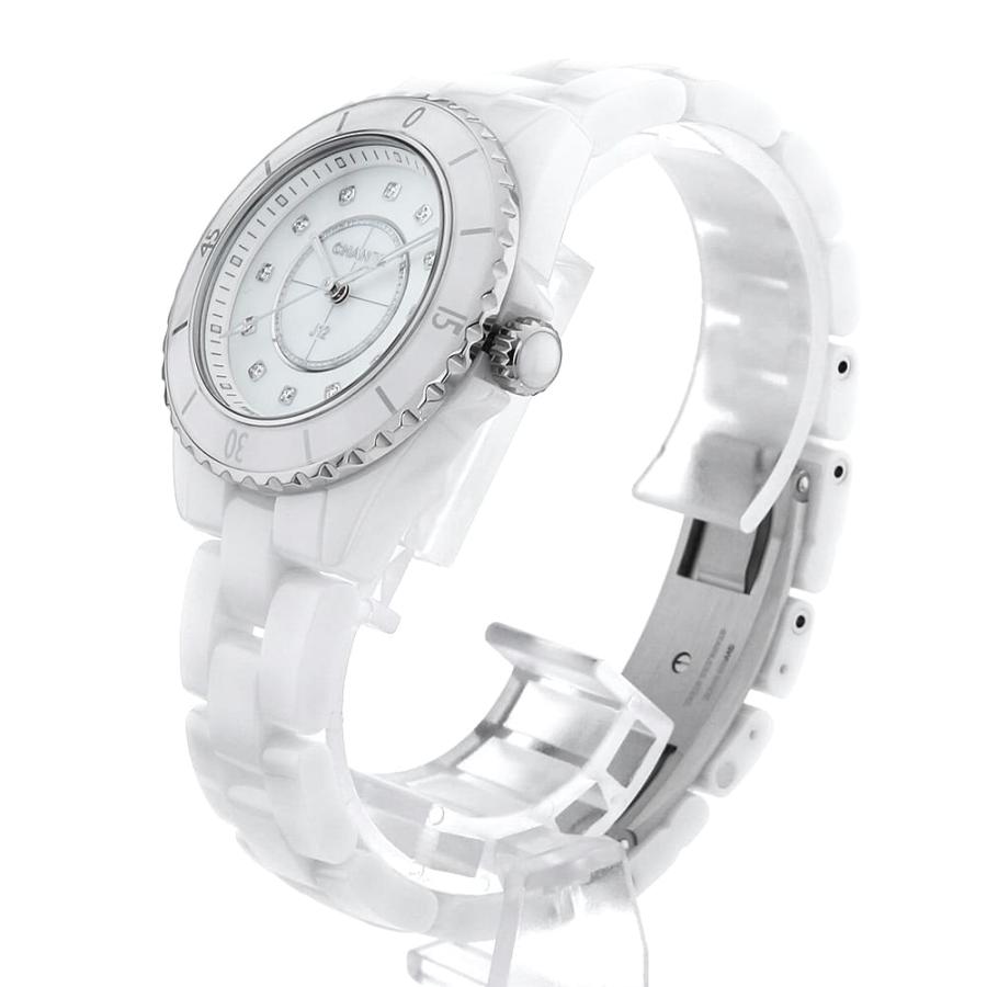 CHANEL（シャネル） J12 白セラミック 12Pダイヤ H5704 中古