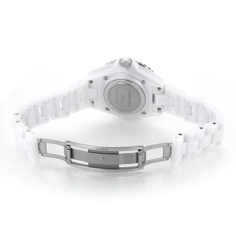 CHANEL（シャネル） J12 白セラミック 12Pダイヤ H5704 中古