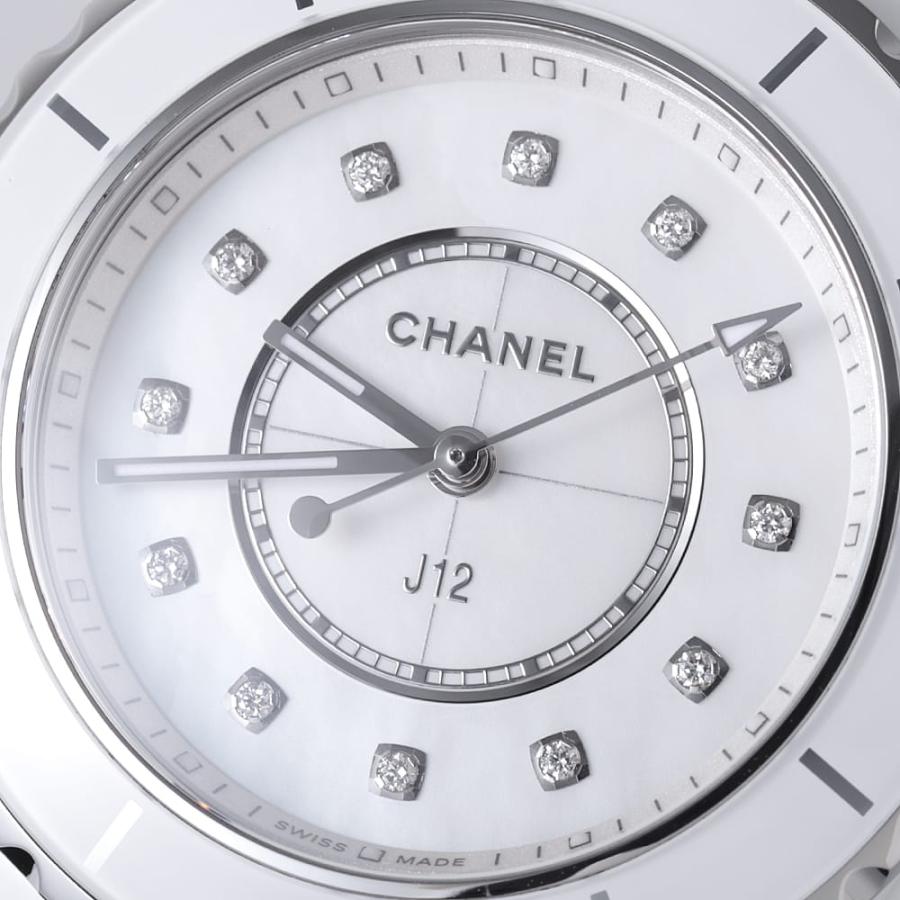 CHANEL（シャネル） J12 白セラミック 12Pダイヤ H5704 中古