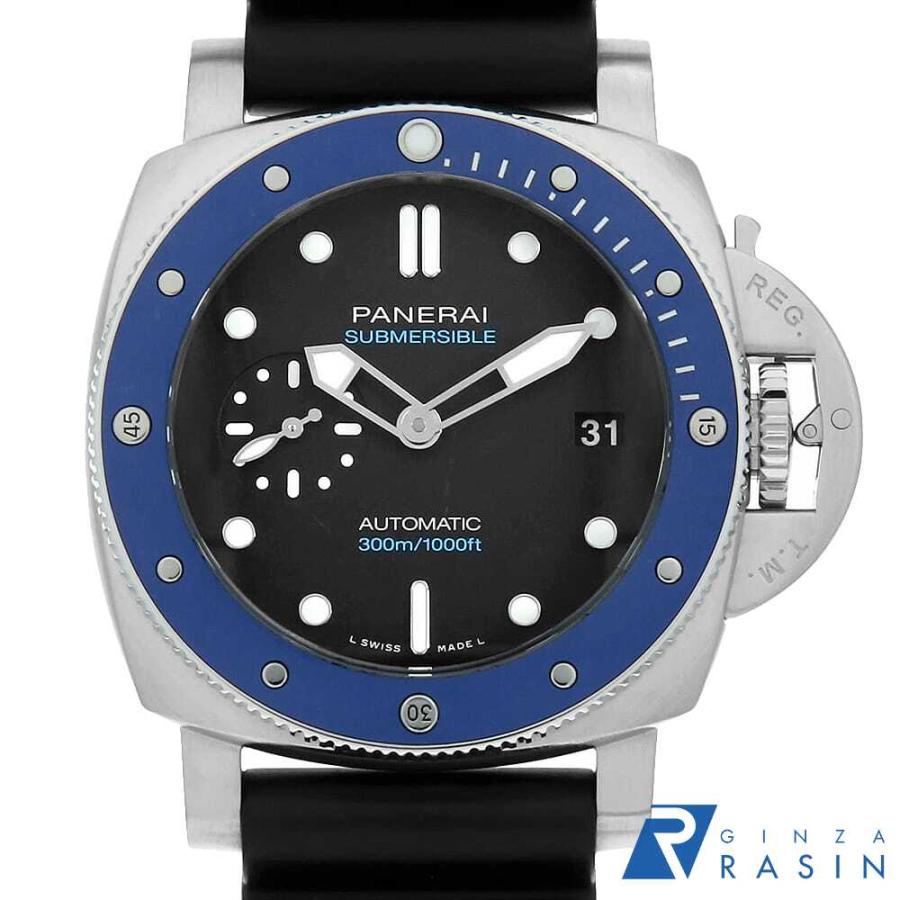 パネライ サブマーシブル アズーロ 限定500本 PAM01209 W番 メンズ 中古 腕時計 OFFICINE PANERAI（オフィチーネ パネライ） パネライ サブマーシブル