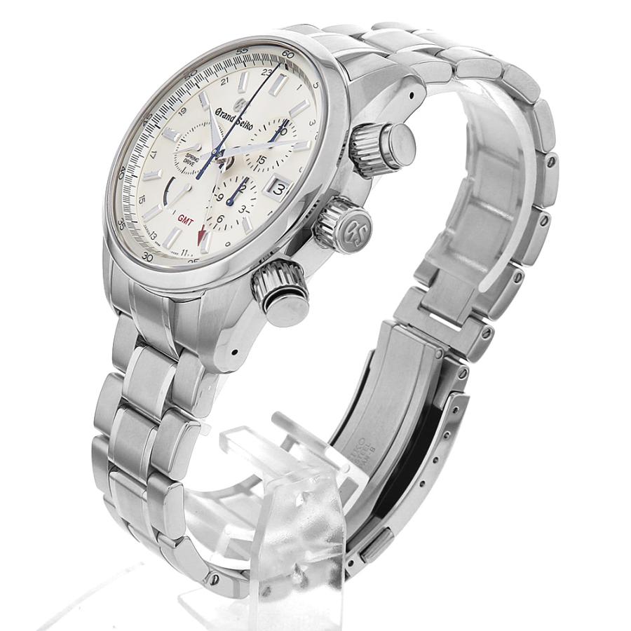 グランドセイコー スプリングドライブ クロノグラフ GMT SBGC201 中古 メンズ 腕時計｜ginzarasin｜02