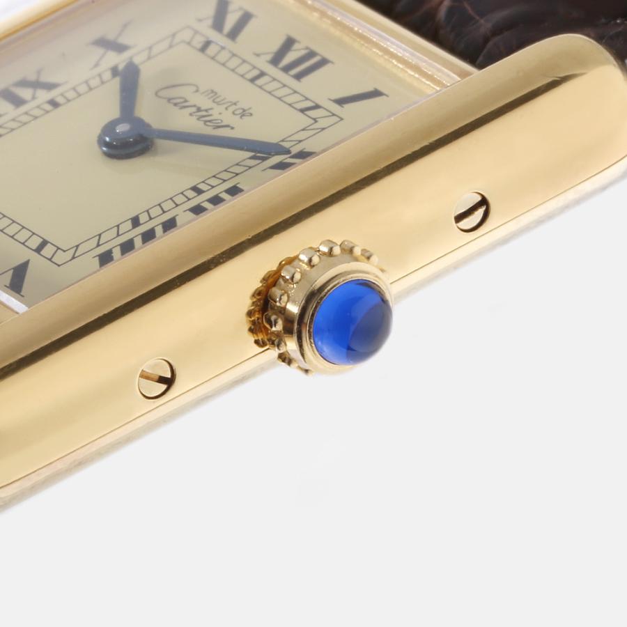 CARTIER カルティエ マストタンクSM W1003153 GP【中古】 W1003153 アイボリー Cartier（カルティエ）マストタンク SM 中古