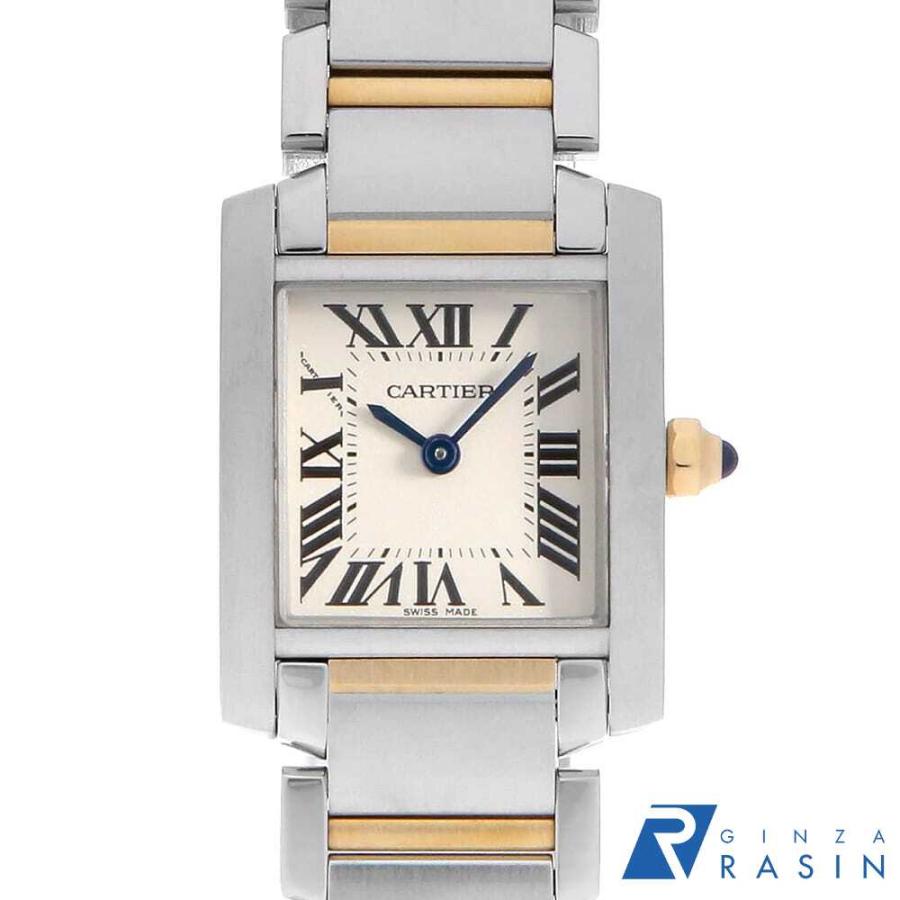 カルティエ タンクフランセーズ SM W51007Q4 レディース 中古 腕時計 中古)CARTIER カルティエ タンク フランセーズ SM W51007Q4（商品ID