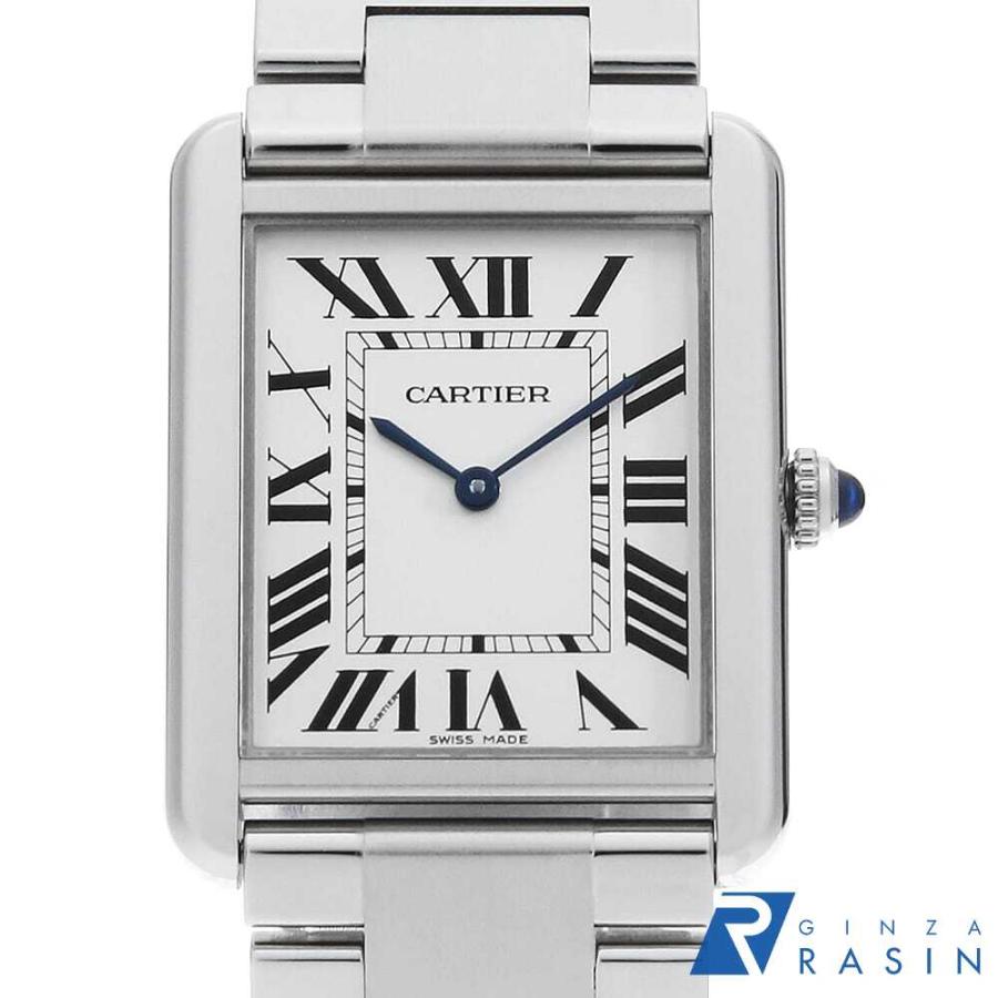 タンクソロ Ref.W5200014 中古品 メンズ 腕時計 Cartier（カルティエ） タンクソロ LM W5200014 中古 メンズ 腕時計