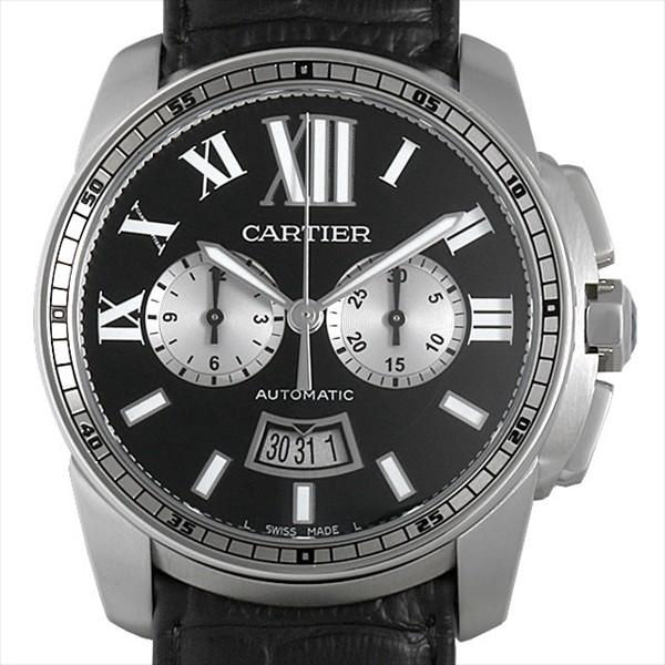 カルティエ カリブル ドゥ カルティエ クロノグラフ W7100060 中古 メンズ 腕時計｜ginzarasin