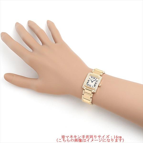 CARTIER カルティエ タンクフランセーズ SM WE1001RC サイドダイヤ ブレスハーフダイヤ【中古】 Cartier（カルティエ） タンクフランセーズ SM サイドダイヤ ブレス