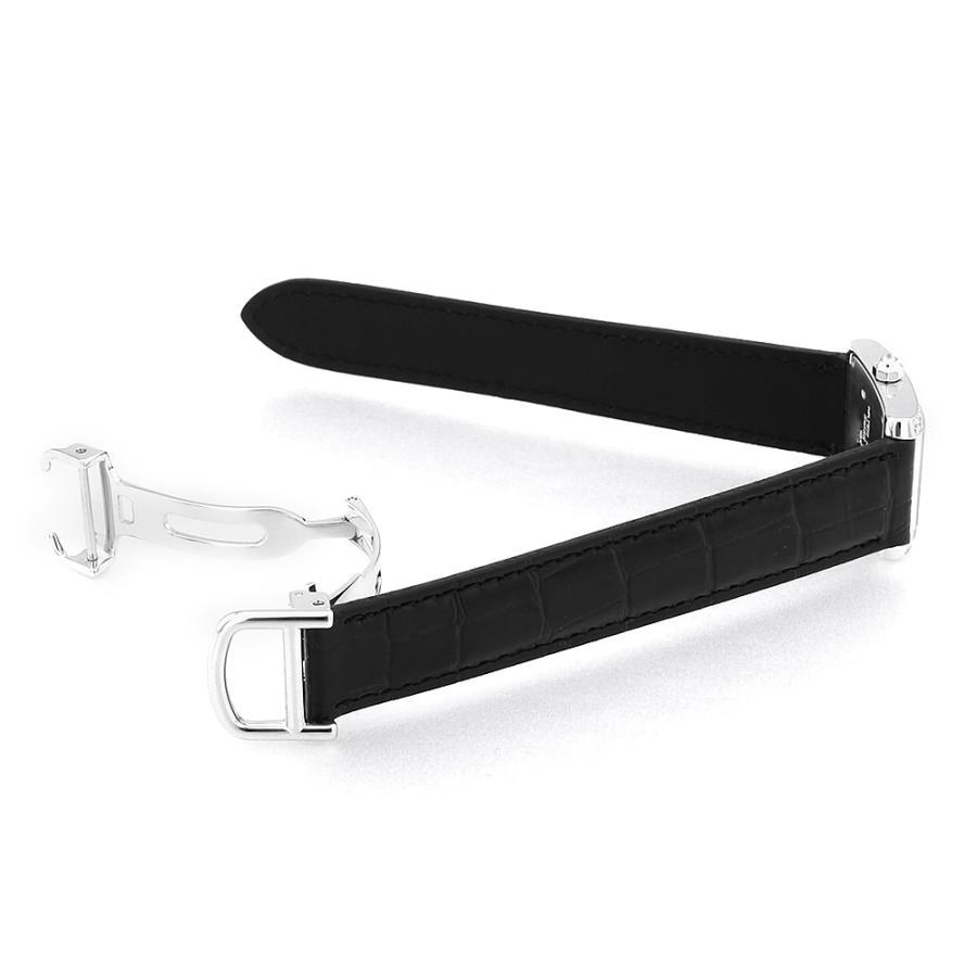 CARTIER カルティエ WE100251 タンクフランセーズ SM サイド ダイヤモンド 腕時計 K18WG 革 レディース [中古] Cartier（カルティエ） タンクフランセーズ SM サイドダイヤ WE100251