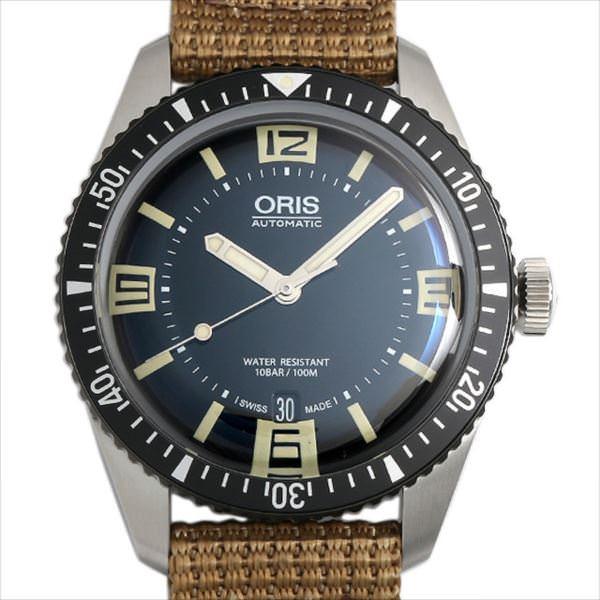 オリス ダイバーズ65 733 7707 4064F ベージュナイロンストラップ 新品 メンズ 腕時計 ローン60回払い無金利