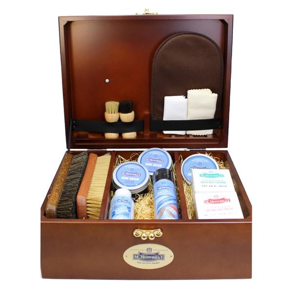 送料無料 靴磨きセットm Mowbray Rセット シューケアボックス モゥブレィ エム モウブレイシューケアセット 木箱 Supersport Tn