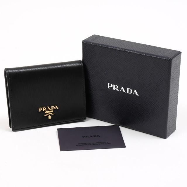 《新品》 PRADA プラダ 二つ折り財布 ヴィッテロムーヴ ネロ ブラック 黒 1MV204 折財布 レザー【新品】mns 値下げ｜ginzaxiaoma｜10