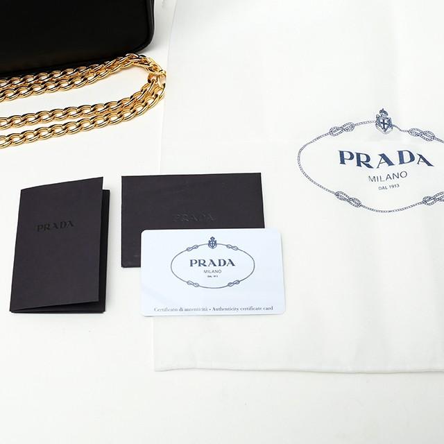 《新品》 PRADA プラダ テスート ナイロン チェーンショルダーバッグ ネロ ブラック 1BH085  ショルダーバッグ  【新品】 値下げ｜ginzaxiaoma｜12