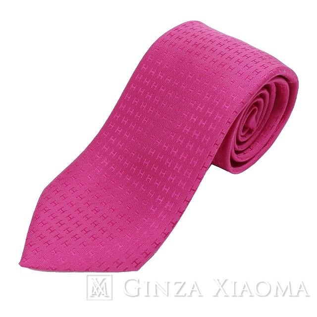高い素材 新品 Hermes エルメス H柄ネクタイ シルク Fuchsia Calir ネクタイ Mns コンビニ受取対応商品 Www Kingfishswimming Com