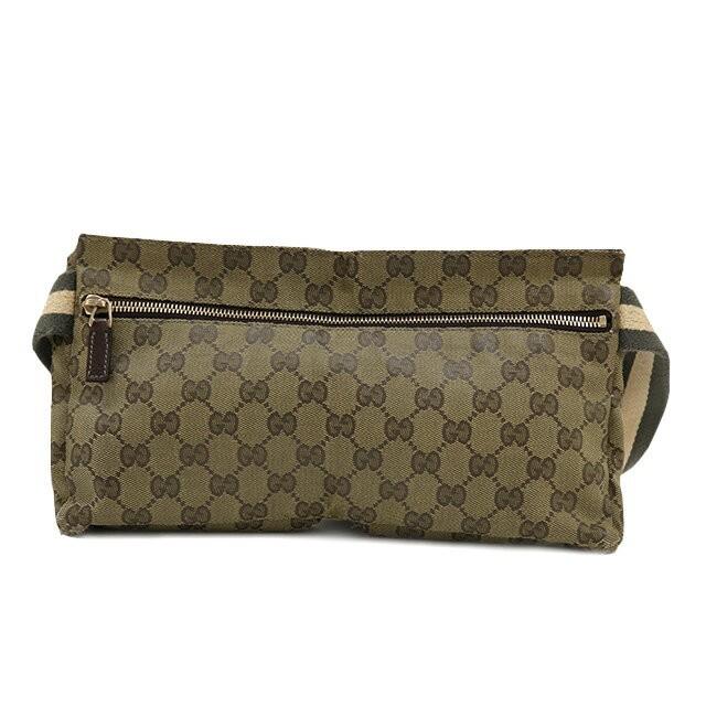 【中古B/使用感中】 GUCCI グッチ GGキャンバス ウエストポーチ ベージュ×ブラウン 28566 ボディバッグ・ウエストポーチ mns｜ginzaxiaoma｜03