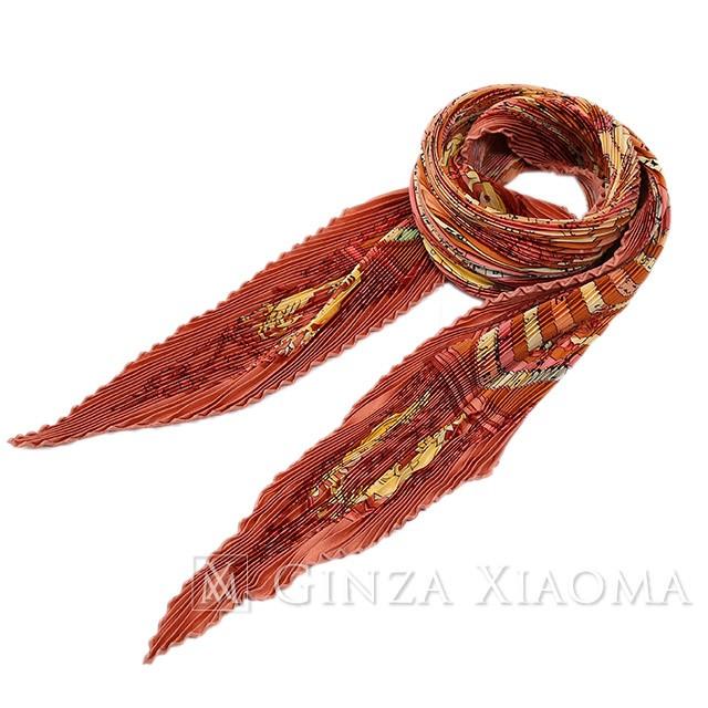 オープニング 大放出セール Et Dies プリーツスカーフ エルメス Hermes 中古 銀座本店 Xiaoma Ginza Hore 占星術 スカーフ ピンク ホロスコープ 財布 帽子 ファッション小物 Affaires Sociales Gouv Cg
