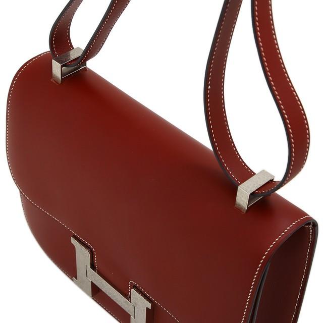 【中古】 HERMES エルメス コンスタンス23 マルトレ ヴォーシャモニー ルージュアッシュ シルバー金具 F刻印 ショルダーバッグ｜ginzaxiaoma｜05