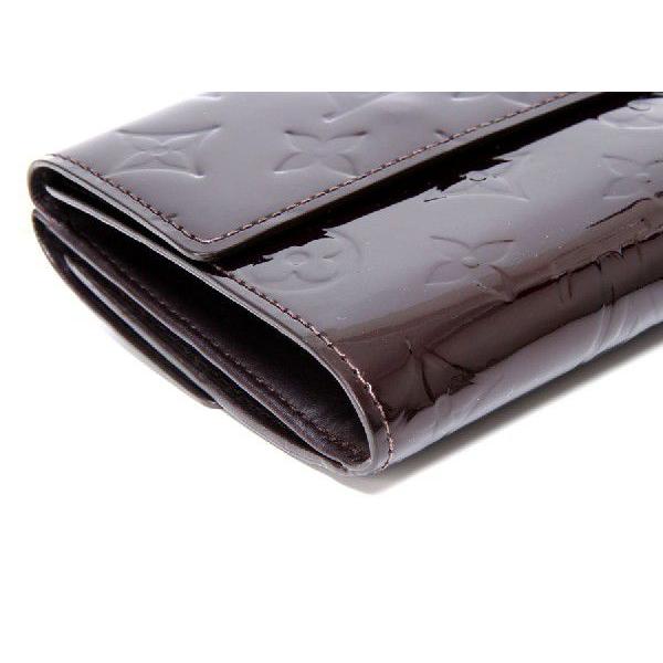 ルイヴィトン LOUIS VUITTON ヴェルニ Wホック財布 M93523 アマラント  