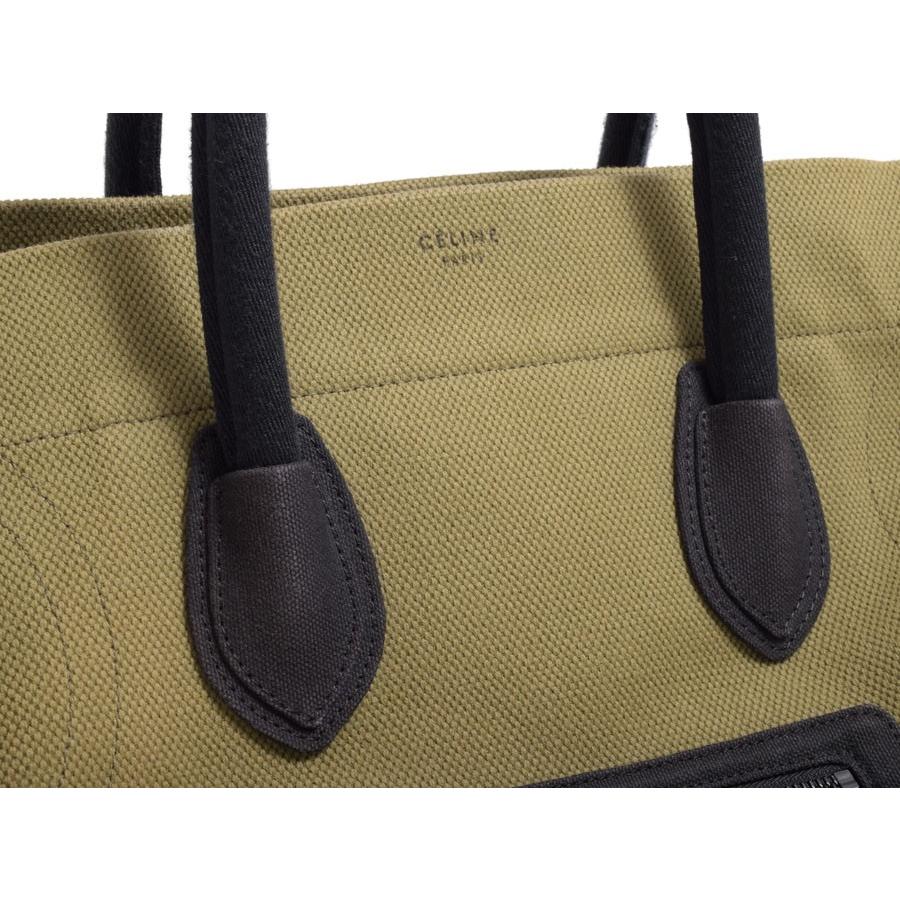 CELINE セリーヌ・CELINE ラゲージファントム キャンバス カーキ/黒 