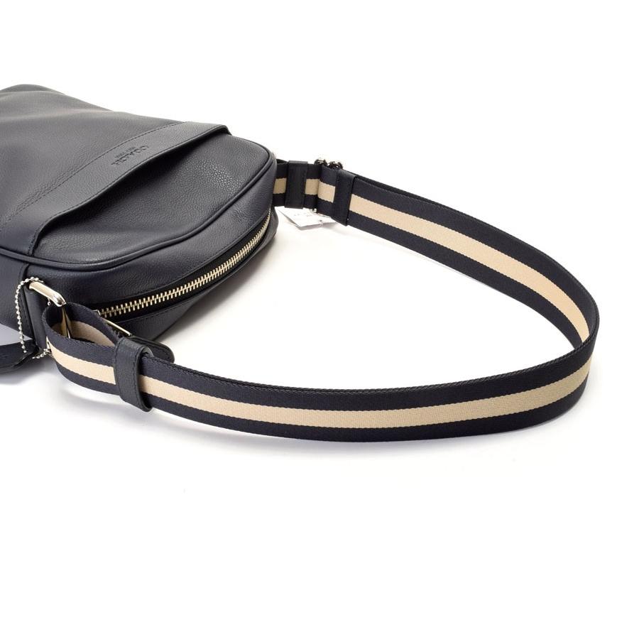 高評価なギフト レザー ショルダーバッグ コーチ 中古 日本全国送料0円発送中 紺 Xmas Coach 未使用 メンズライン アウトレット F547 バッグ Meorboston Org