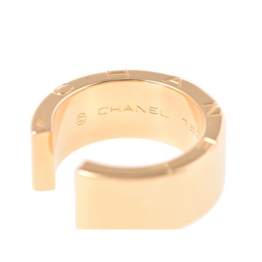 CHANEL シャネル Cシグネチャーリング ミディアム YG 14.9g #9.5 中古  