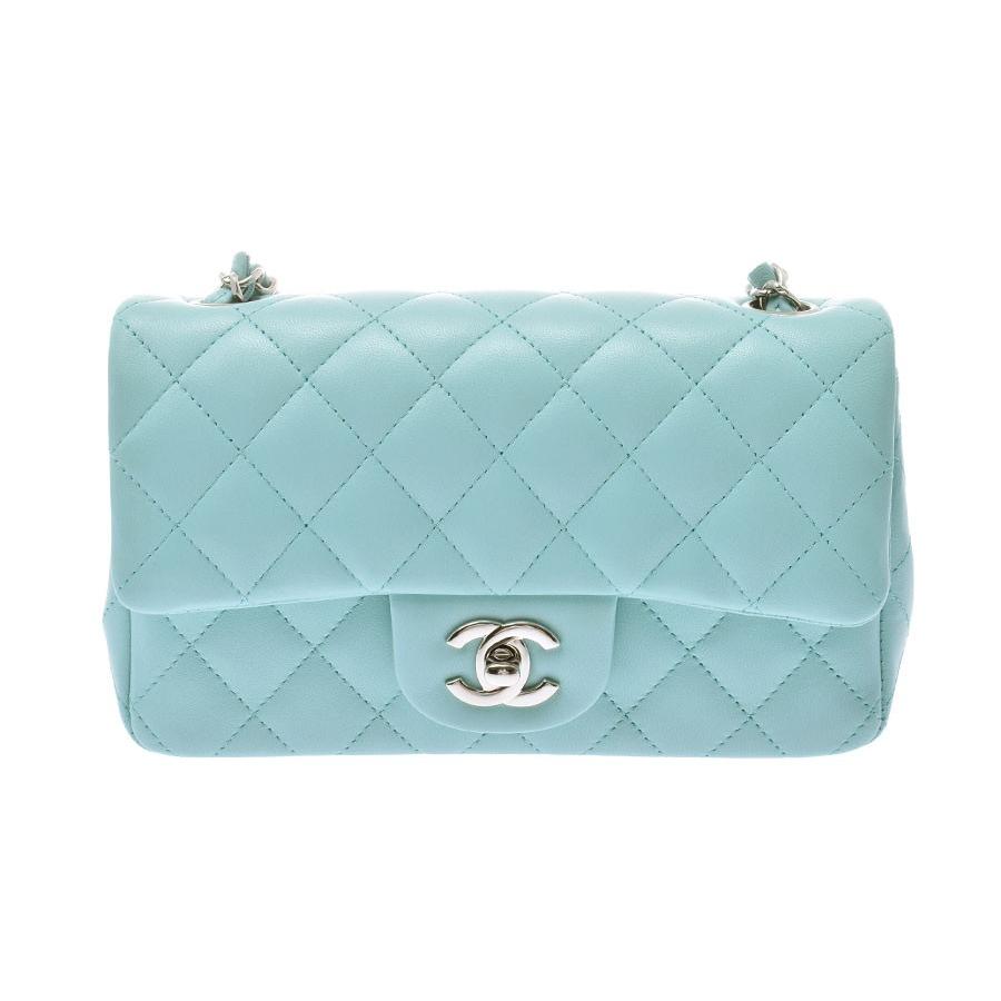 シャネル ミニマトラッセ チェーンショルダーバッグ 水色 Sv金具 レディース ラムスキン 未使用 美品 Chanel 箱 ギャラ 中古 銀蔵 銀蔵 ヤフー店 通販 Yahoo ショッピング
