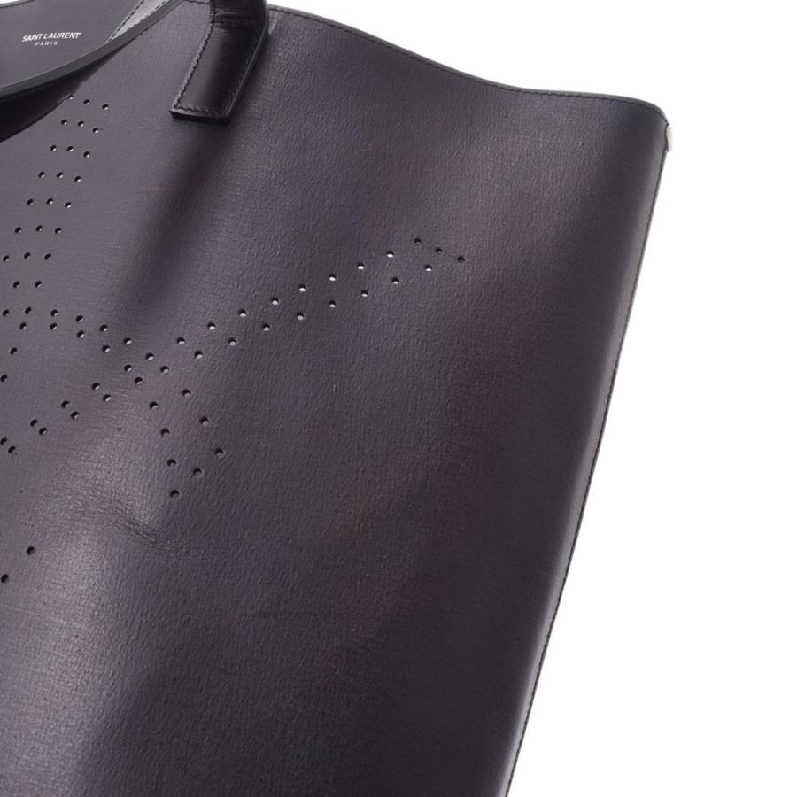送料無料 Saint Laurent サンローラン トートバッグ パンチングデザイン 黒 ユニセックス レザー Abランク 中古 銀蔵 銀蔵 ヤフー店 通販 Yahoo ショッピング