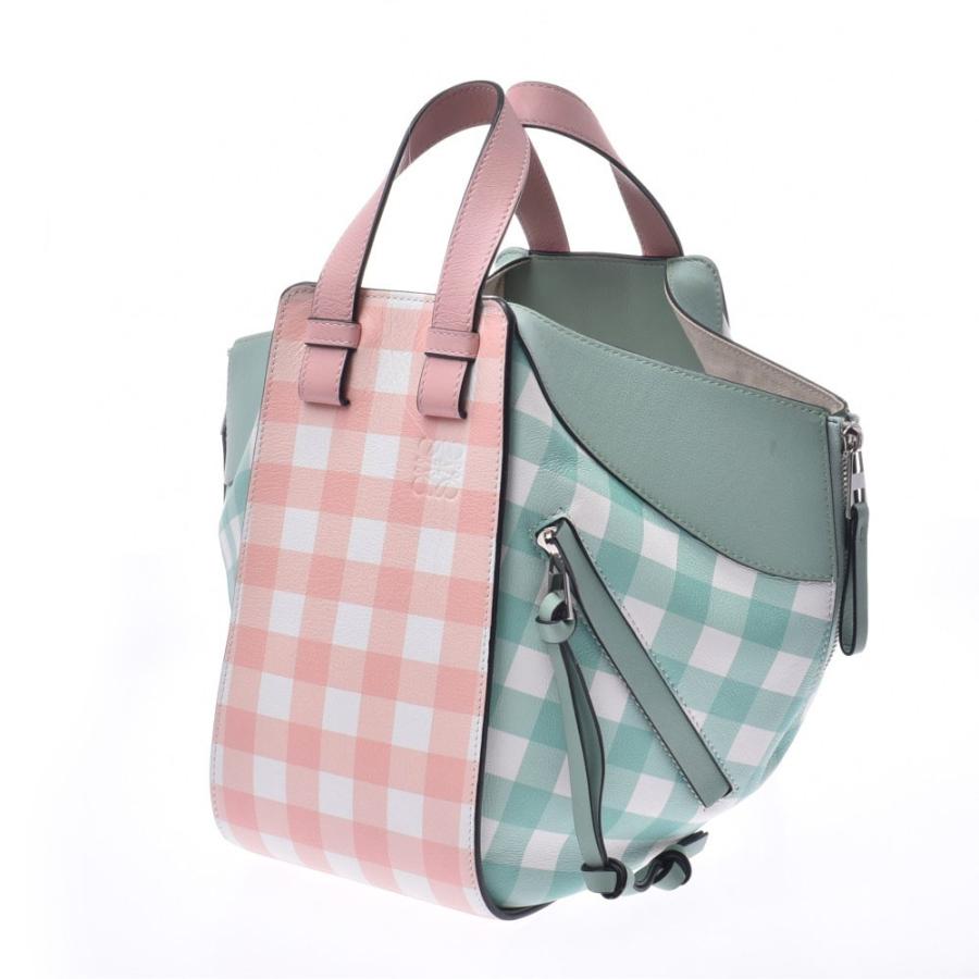 LOEWE 送料無料 ロエベ ハンモック スモール ギンガムチェック 