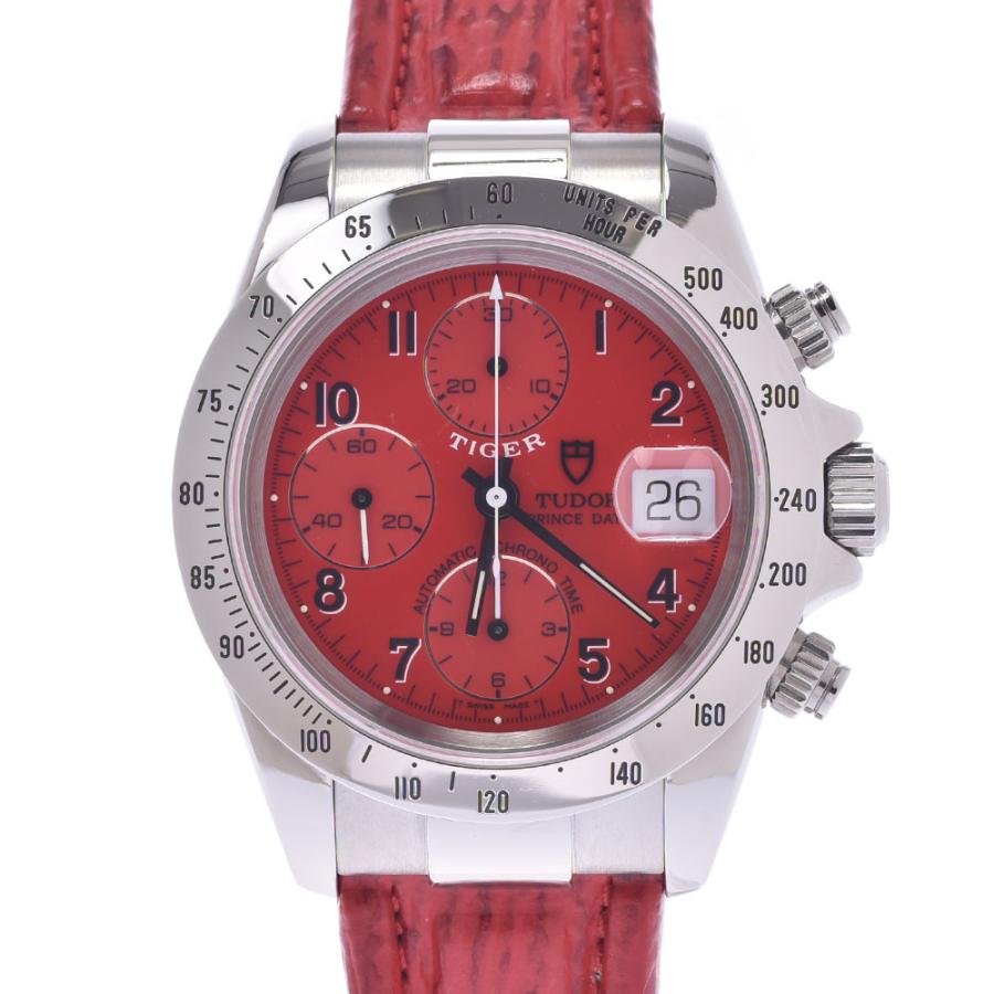 Tudor チュードル クロノタイム タイガー p メンズ Ss 革 腕時計 自動巻き 赤文字盤 Aランク 中古 銀蔵 銀蔵 ヤフー店 通販 Yahoo ショッピング