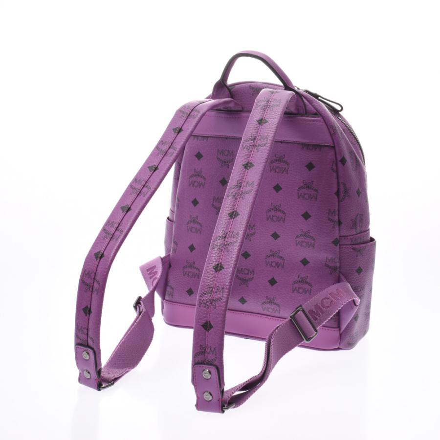 MCM エムシーエム バックパック スタッズ パープル ユニセックス  