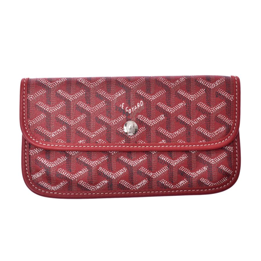GOYARD ゴヤール サンルイGM イニシャル 赤 ユニセックス PVC/レザー 