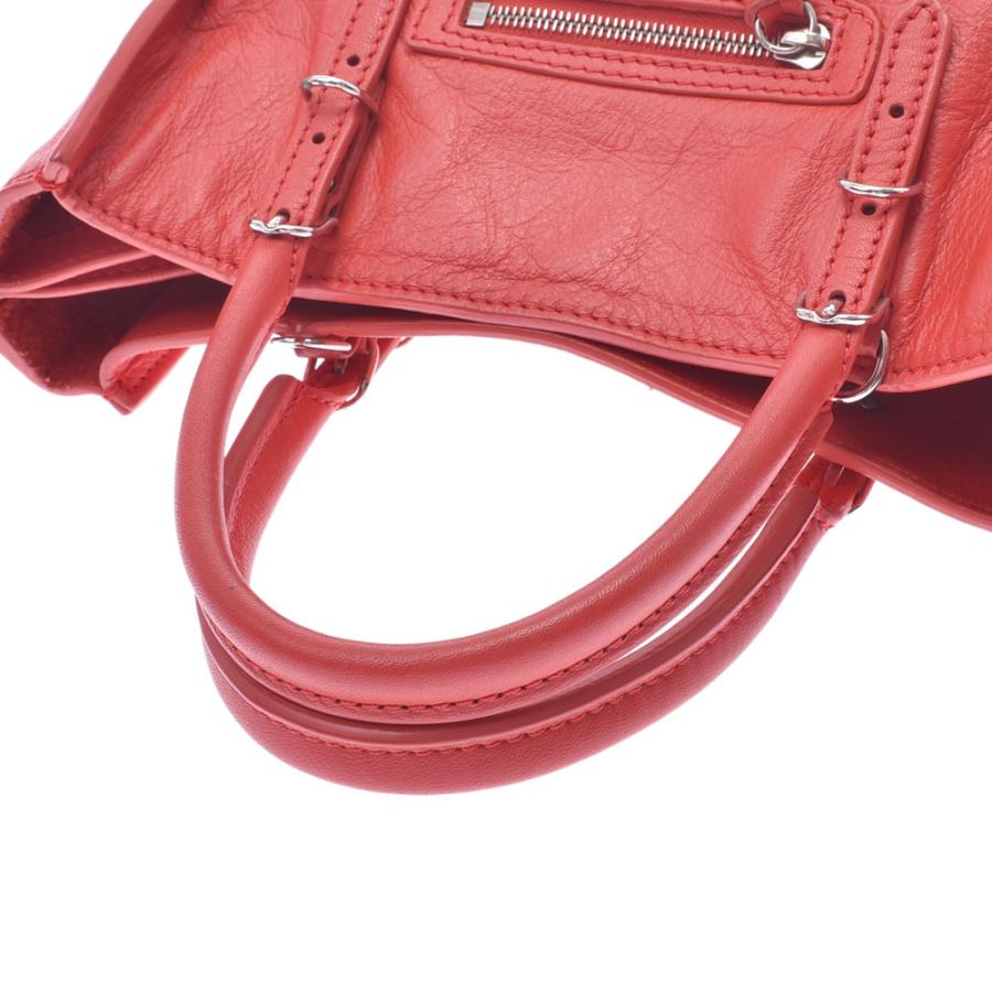 BALENCIAGA バレンシアガ ペーパー ミニ 2WAYバッグ 赤 レディース