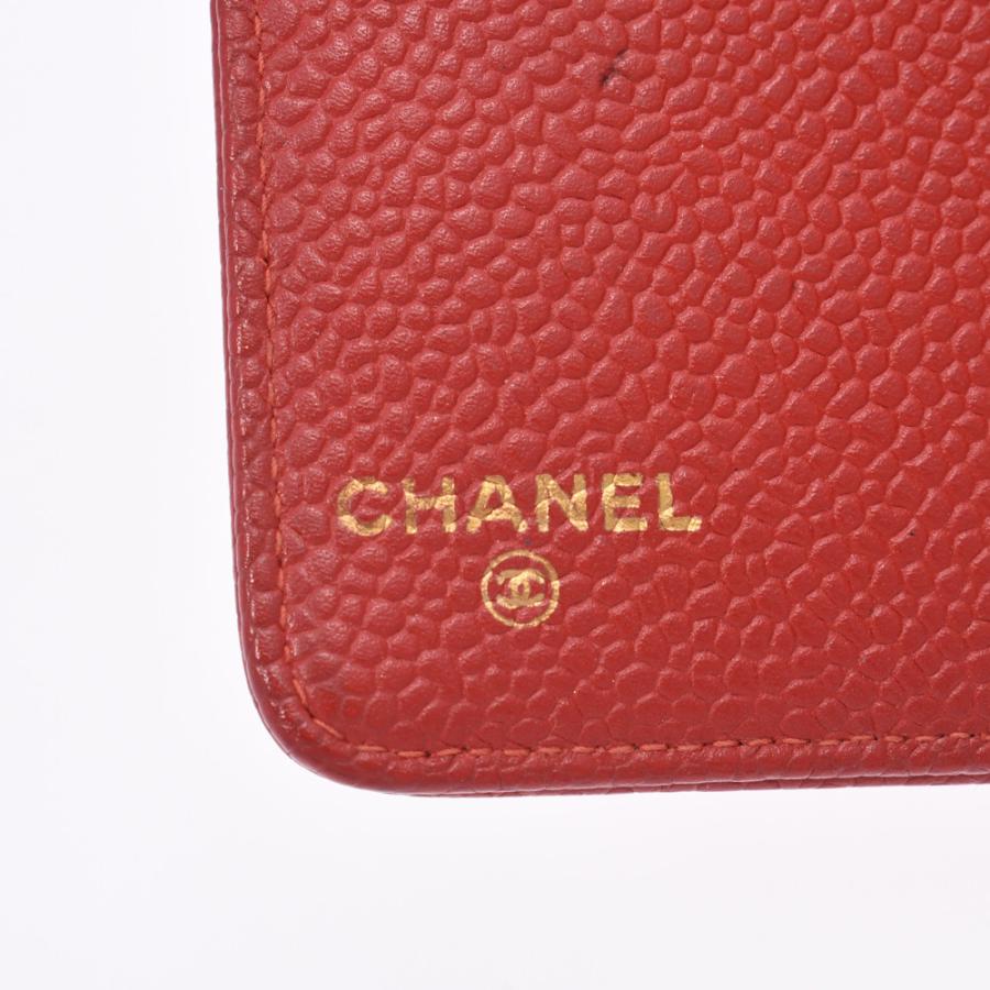 シャネルCHANELマトラッセキャビアスキンB6システム手帳（中古品）