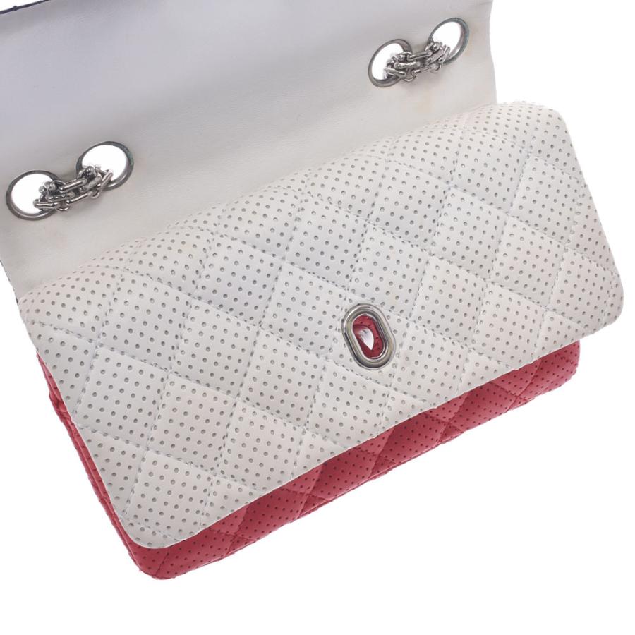 CHANEL シャネル マトラッセ パンチング チェーンショルダーバッグ 青  