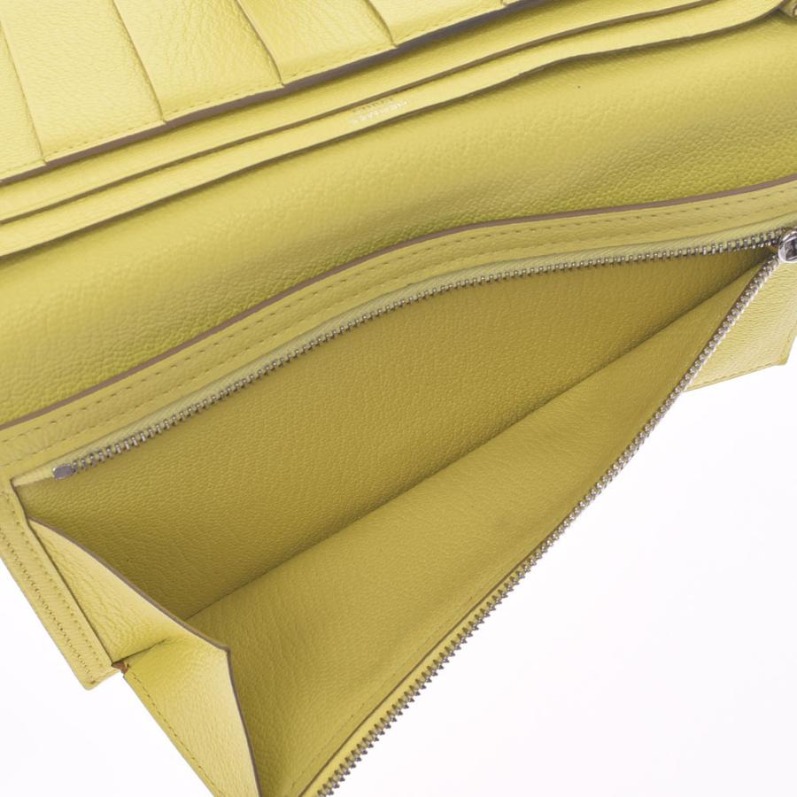 最高の品質の ユニセックス R刻印 14年頃 シルバー金具 ライム ベアンスフレ エルメス Hermes 銀蔵 中古 ライム エルメス 送料無料 シェーブル 銀蔵 中古 Abランク 長財布 財布 Knowledge21 Com