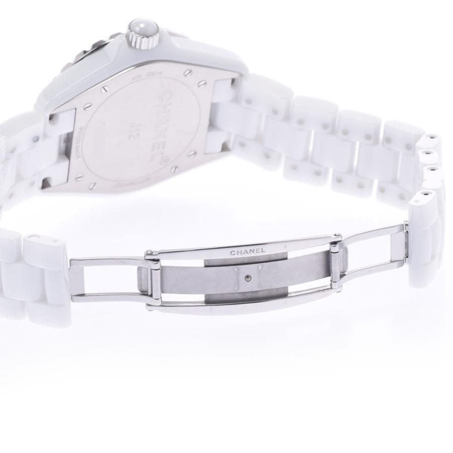 数量は多 12pダイヤ 38mm J12 シャネル Chanel 銀蔵 中古 H1629 シャネル 送料無料 H1629 銀蔵 中古 Aランク 白文字盤 自動巻き 腕時計 白セラミック Ss メンズ メンズ腕時計 Ccherkimercounty Org