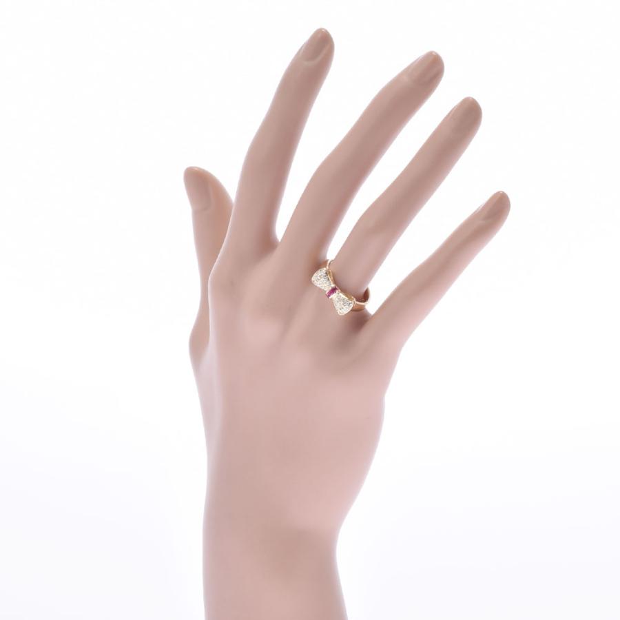 NINA RICCI【ニナリッチ】 リボンモチーフ ダイヤ0.21ct リング・指輪 