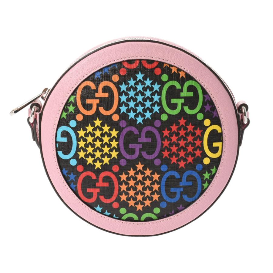 銀蔵 中古 Ggサイケデリック Gucci グッチ ファッション Ggサイケデリック ラウンド カーフ シルバー金具 ランクa ピンク マルチカラー ショルダーバッグ 銀蔵 ヤフー店 限定特別価格