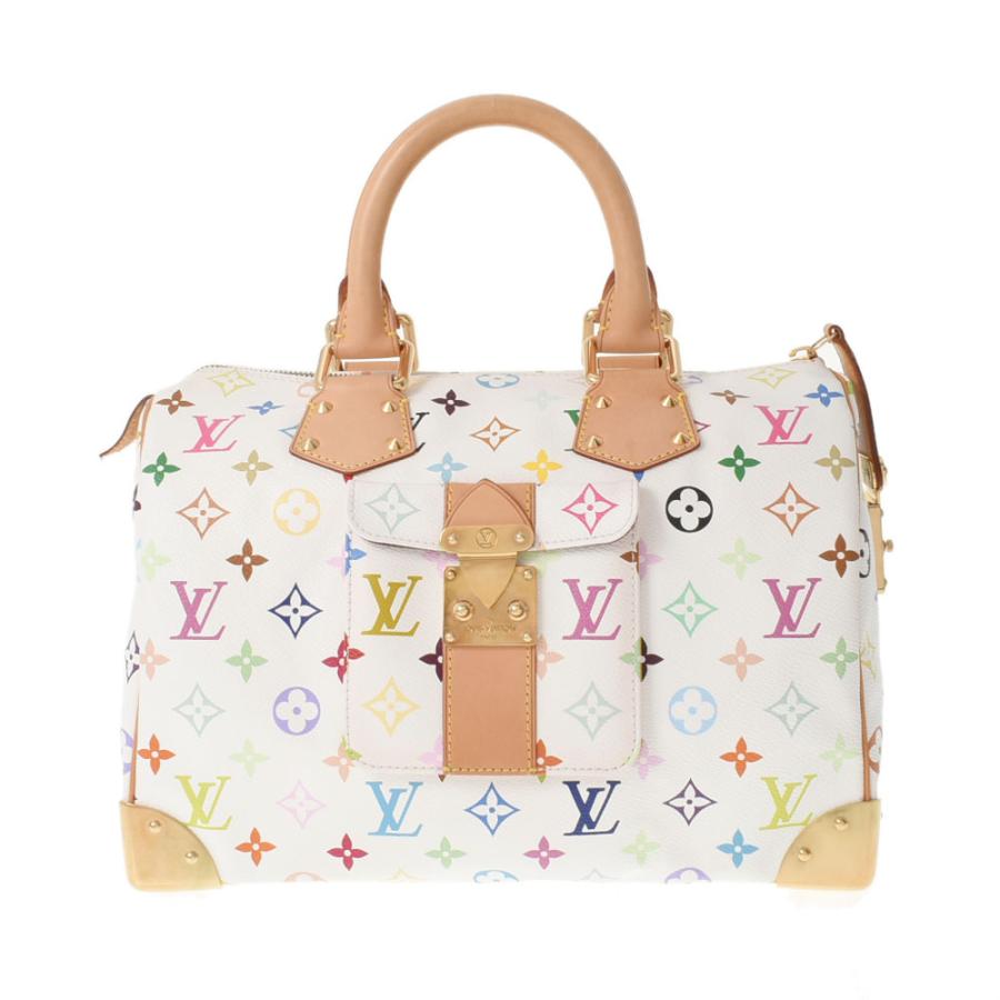 LOUIS VUITTON ルイヴィトン マルチカラー スピーディ 30 ブロン（白） M92643 レディース モノグラムマルチカラー ハンドバッグ  ABランク 中古 銀蔵 : 800000102396000 : 銀蔵・ヤフー店 - 通販 - Yahoo!ショッピング