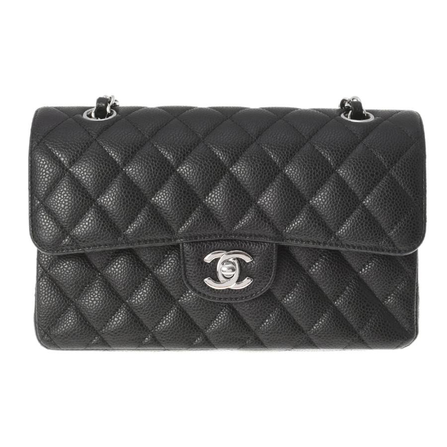 CHANEL シャネル マトラッセ ダブルフラップ 23cm チェーン 黒 