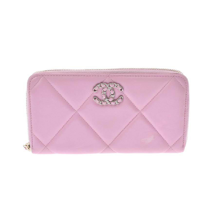 CHANEL シャネル マトラッセ COCOマーク ラウンドファスナー長財布 