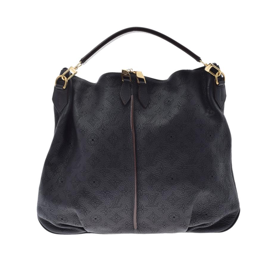 LOUIS VUITTON ルイヴィトン モノグラム マヒナ セレネ MM 黒 M93987 