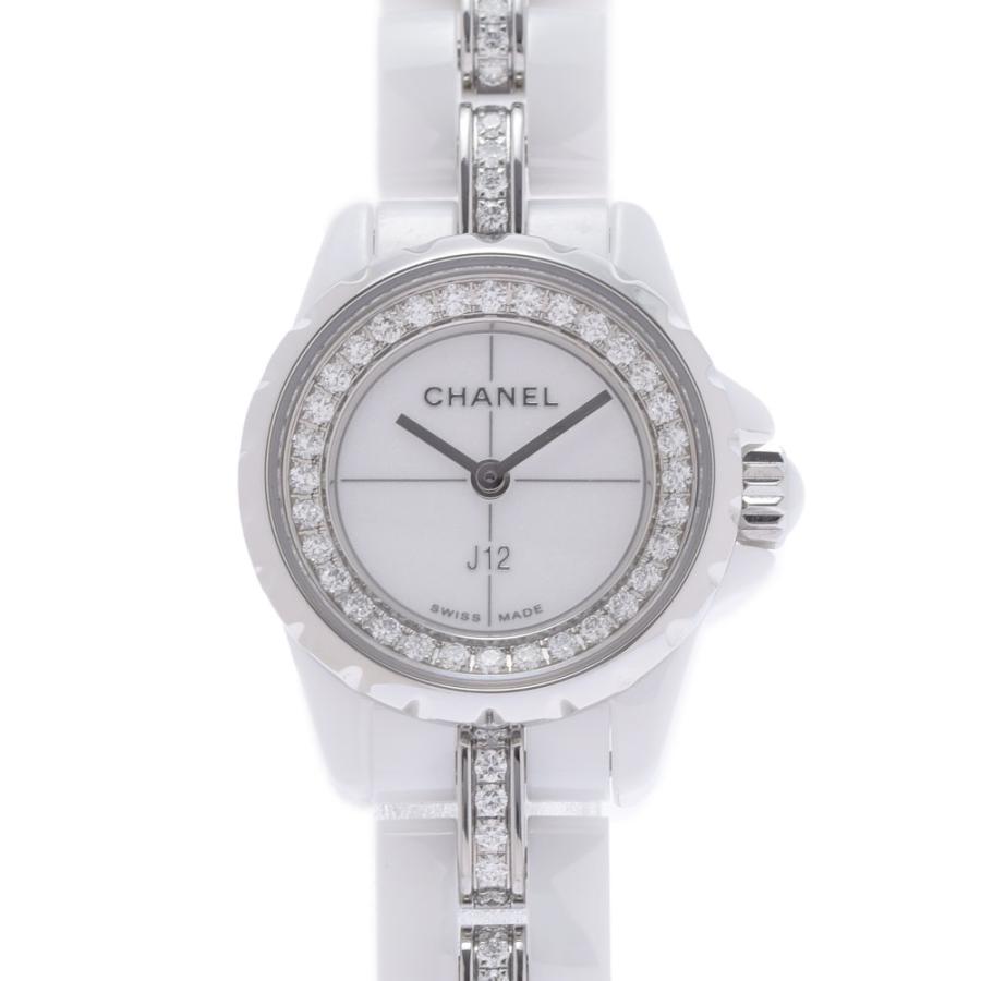 CHANEL シャネル J12 XS 19mm H5238 レディース 白セラミック/SS 