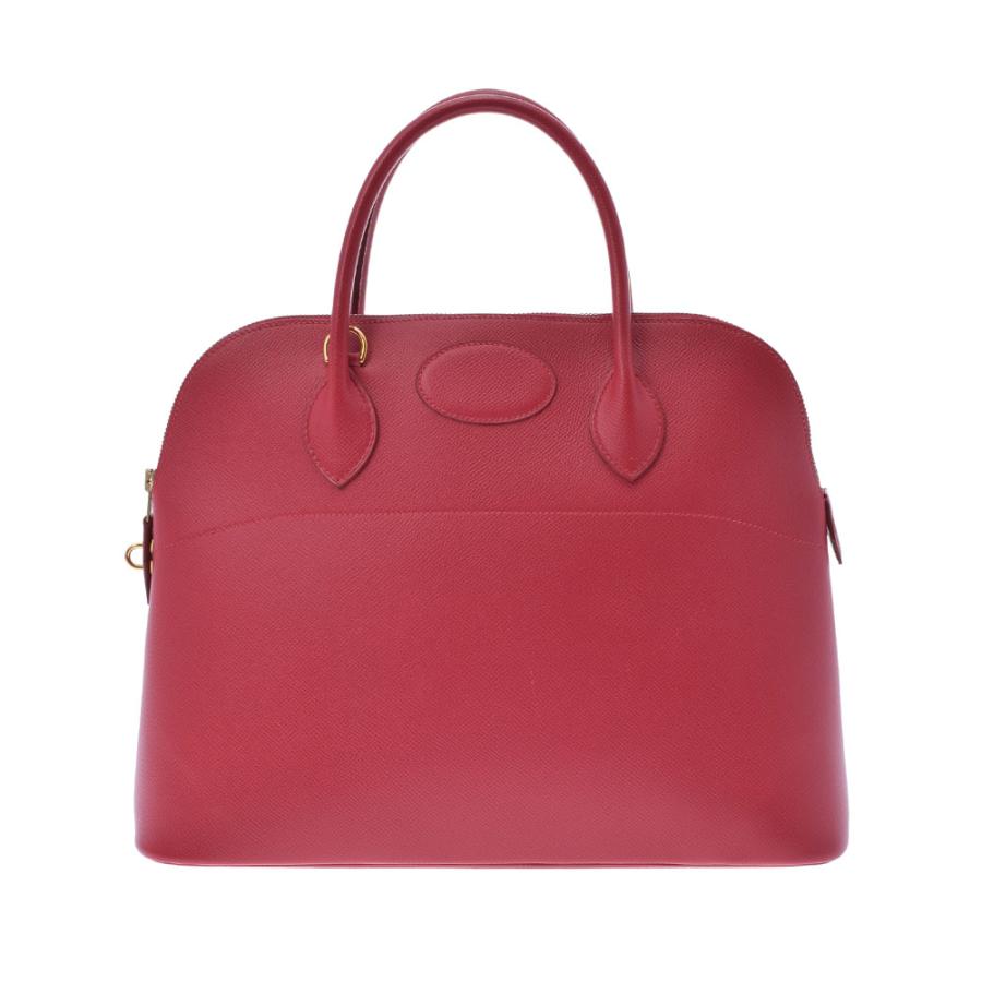 HERMES エルメス ボリード 35 ルージュビフ ゴールド金具 □D 