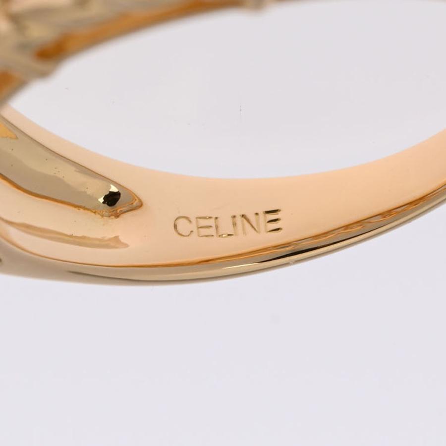 CELINE セリーヌ ダイヤ0.08ct 15号 レディース K18イエローゴールド