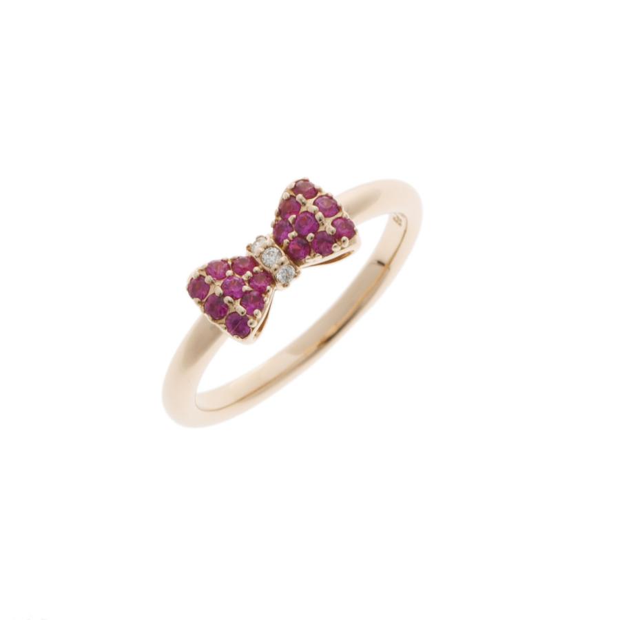 Ponte Vecchio ポンテヴェキオ リボンリング サファイア0.28ct ダイヤ