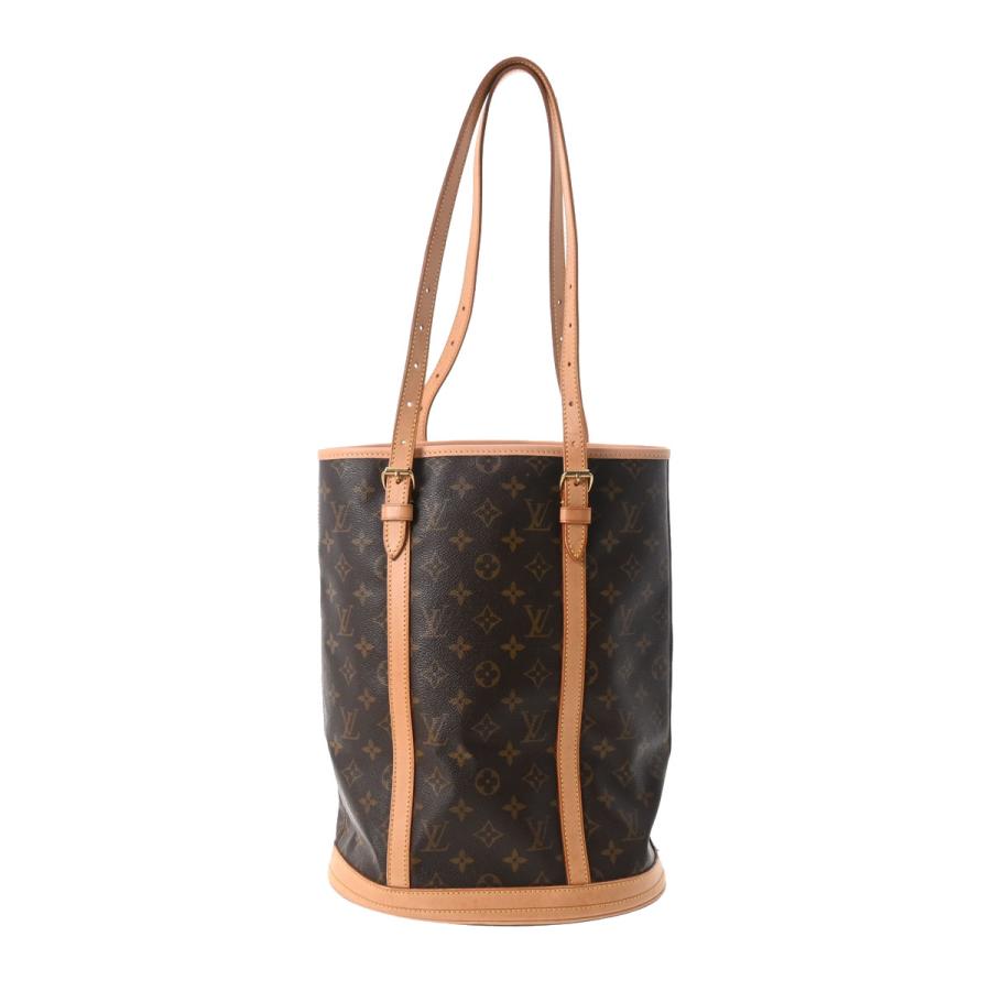 LOUIS VUITTON ルイヴィトン モノグラム バケット GM ブラウン M42236