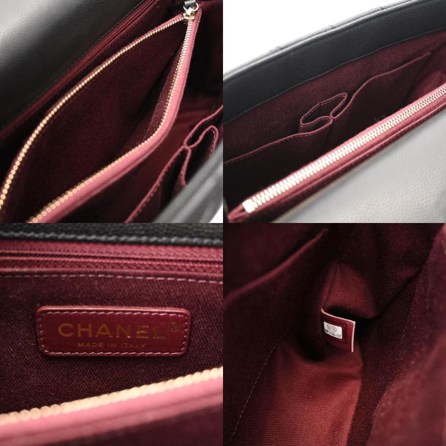 CHANEL シャネル マトラッセ ココハンドル 29 ブラック シャンパンゴールド金具 A92991 レディース キャビアスキン 2WAYバッグ Aランク 中古 銀蔵｜ginzo1116｜09