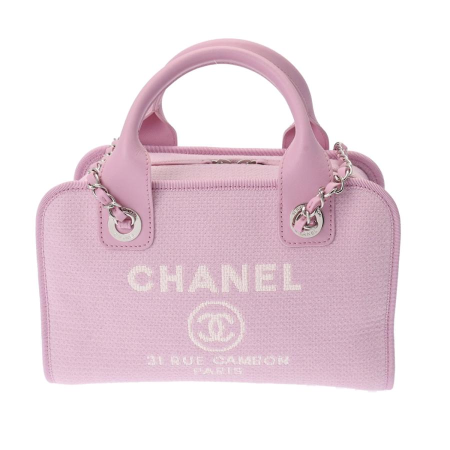 CHANEL シャネル ドーヴィル ボーリングバッグ 2WAY ピンク A92749  