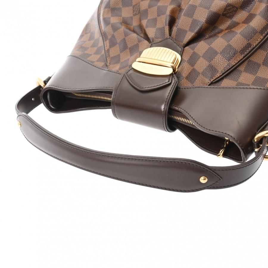 LOUIS VUITTON ルイヴィトン ダミエ システィナ MM セミショルダー ブラウン N41541 レディース ダミエキャンバス ショルダーバッグ ABランク 中古 銀蔵｜ginzo1116｜03